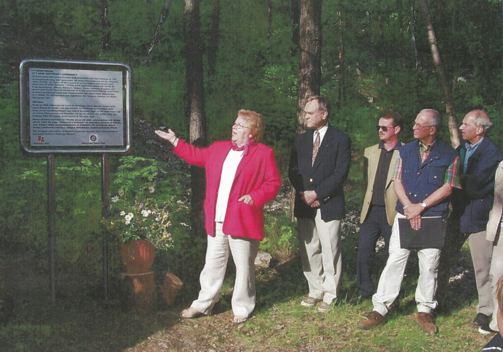 Sign inauguration in the summer of 2000